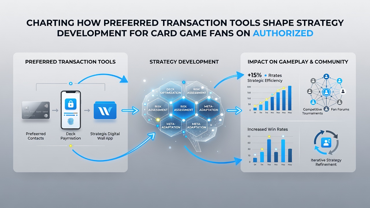 Card game strategy charts overlaid with transaction flow diagrams on regulated platforms