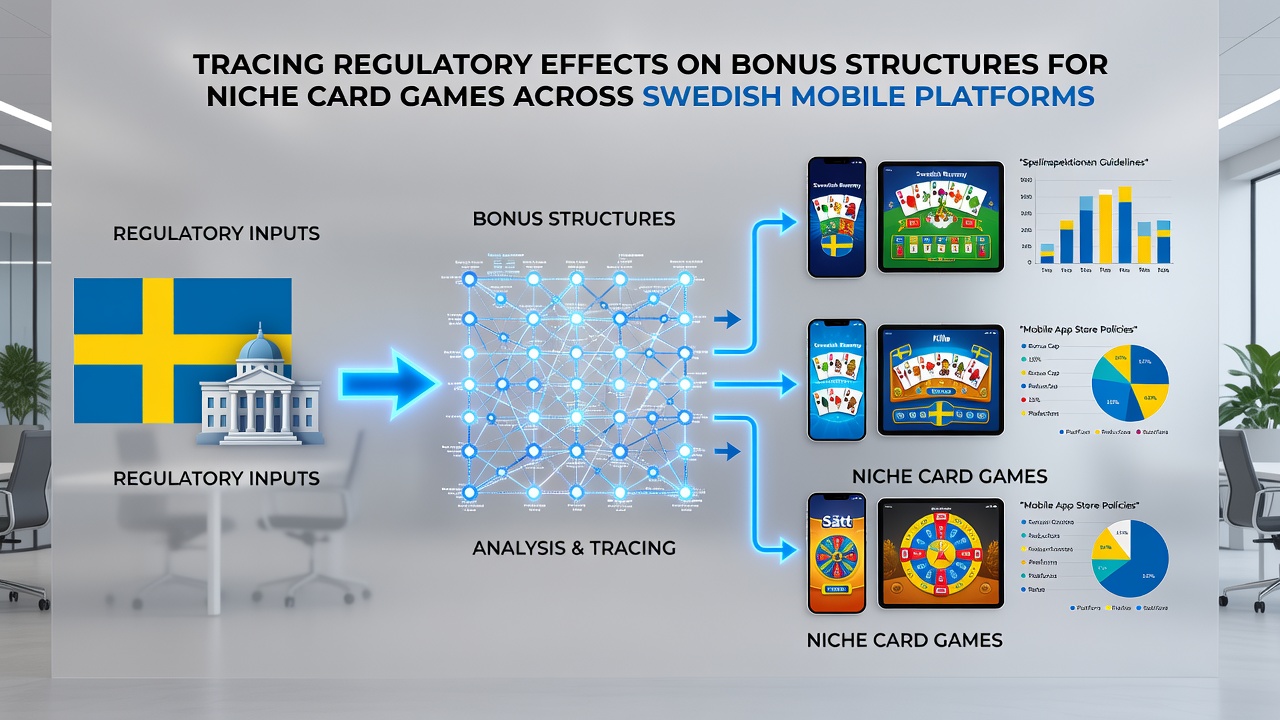 Mobile screen showing segmented bonus allocation for niche card games on a Swedish licensed platform